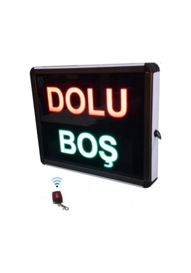 Sanec Kumandalı Ledli Dolu Boş Yazısı 26 x 20 CM