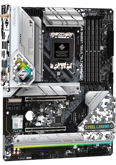Asrock Z790 Steel Legend WIFI Intel Z790 7200 MHz (OC) DDR5 Soket 1700 ATX Anakart
