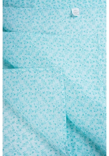 Müslin Örtü 120X120 Cm Doğal Pamuk Müslin Yeşil Mine Çiçeği - Yeşil