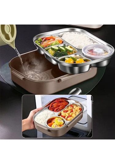 Öğrenci Taşınabilir Yalıtımlı Yemek Kutusu 2000ml B MAvi