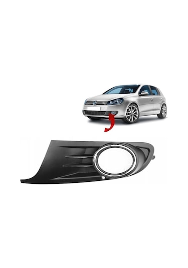 Golf 6 2009-2013 Nikelajlı Sisli Sol Sis Kapağı 5k0853665