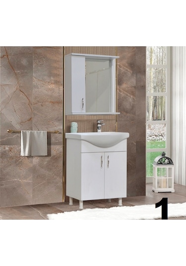 Banyo Dolabı 55 Cm Takım Çok Renkli