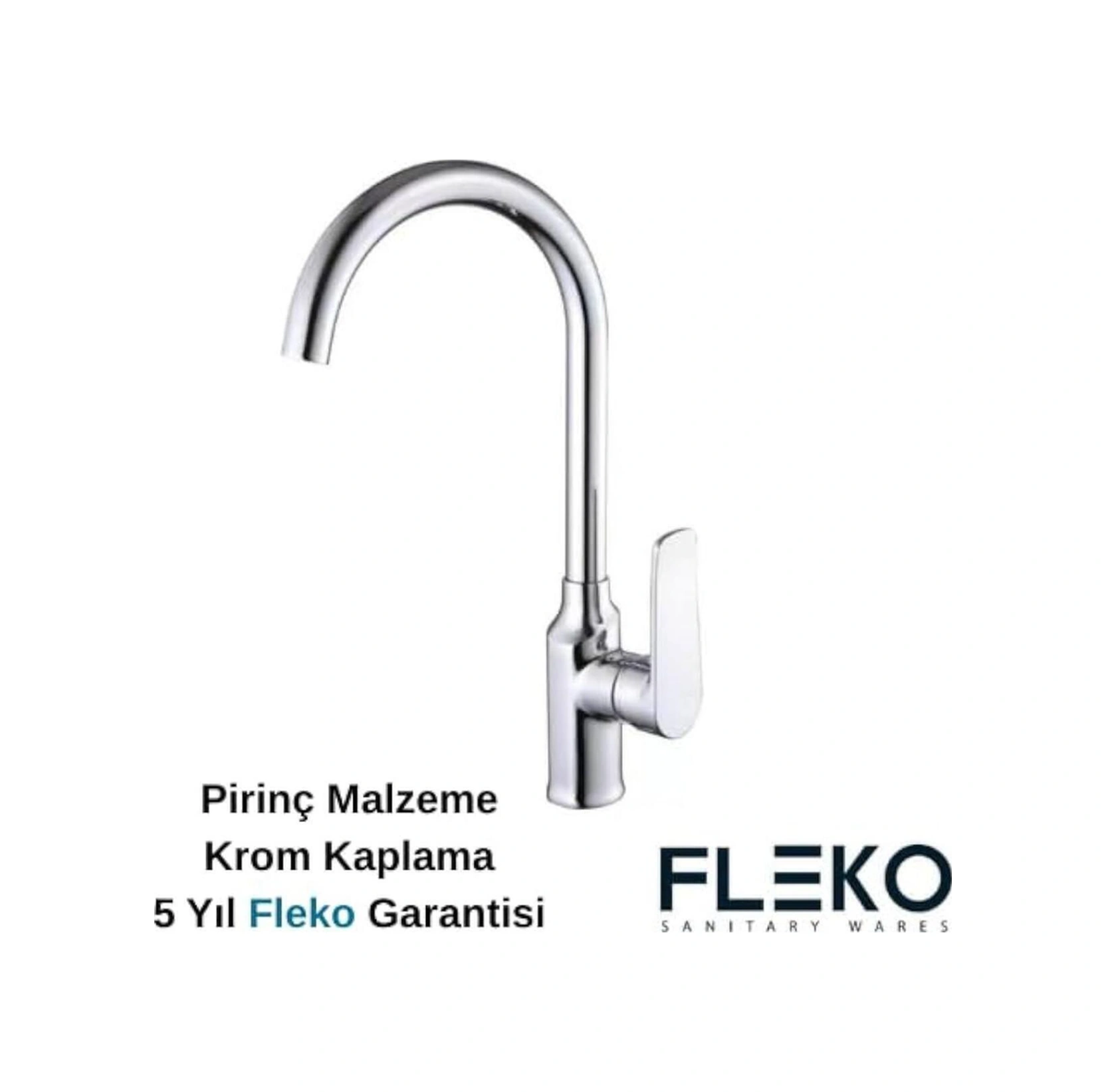 Boheme Fleko Alfa 3'lü Set Banyo, Mutfak, Lavabo Bataryası Krom