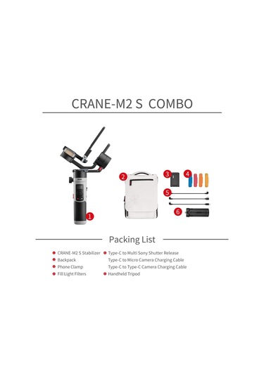 Zhiyun Crane M2S Combo Camera Stabilizer Gimbal