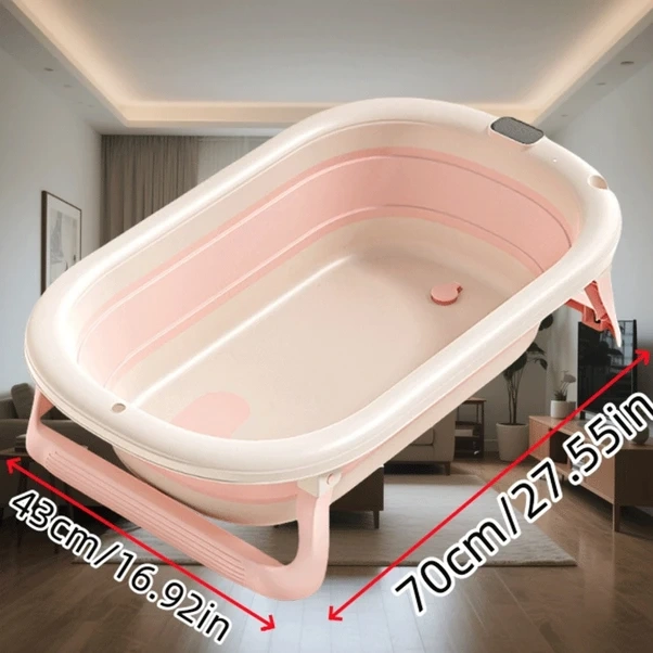 Willowhaven Katlanır Banyo Küveti Oturma Yatma Pp Hafif Bej Kaymaz Taban Coffee Colour Kahverengi