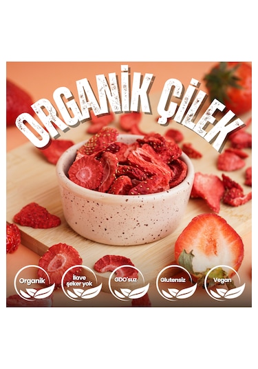 Bonny Bite Kurutulmuş Çıtır Çilek Atıştırmalığı 18 G