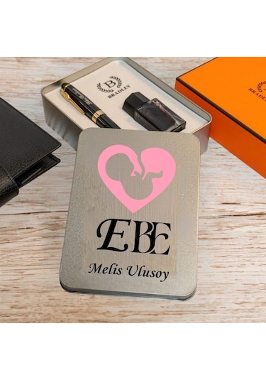 Ebelere Özel Tasarım Kutulu Siyah Gold Dolma Kalem Hediye Siyah