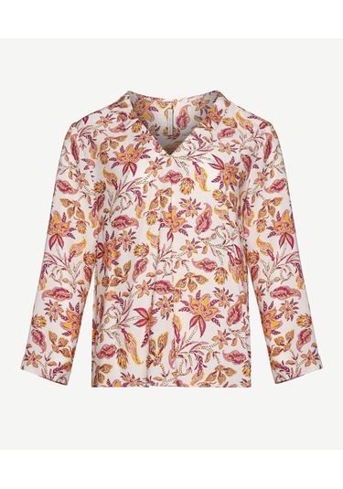 Yargıcı Uzun Kollu V Yaka Bluz Pembe