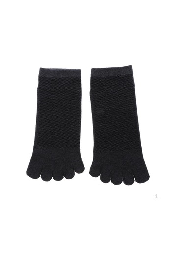 Koyu Gri Burun Çorapları Doğa Sporları Nefes Alabilen Düşük Kesim Ayak Bileği