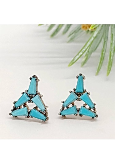 Baget Kesim Turkuaz Gumus Kupe