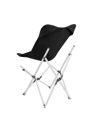Panipal Alüminyum, Katlanabilir Kamp ve Piknik Sandalyesi, Omuz Askılı Taşıma Çantasıyla - Siyah