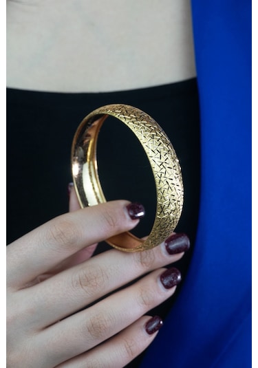 22 Ayar Altın İşçiliksiz Camkırığı Bilezik 15 Gr