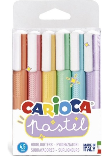 Carioca Pastel Marker  6'Lı