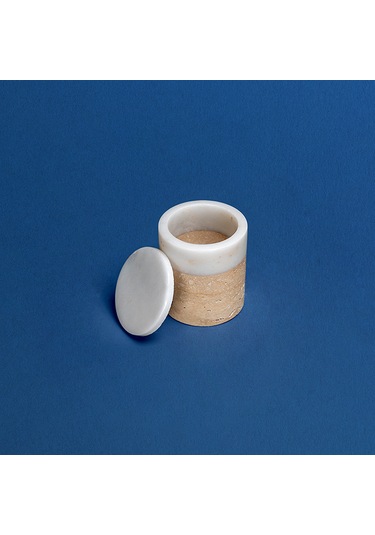 Bicolore Kapaklı Mermer Kutu