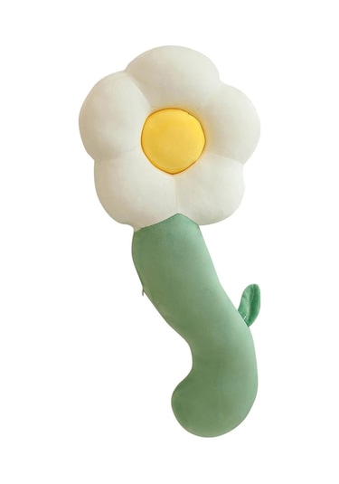 Suntek Magideal Dolması Peluş Çiçekler Bebek Figürü Başucu 50cm beyaz