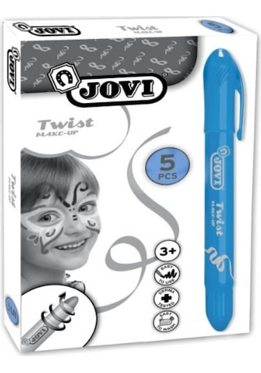 Jovi Twist Stick 5'li Lacivert Yüz Boyama Kalemi