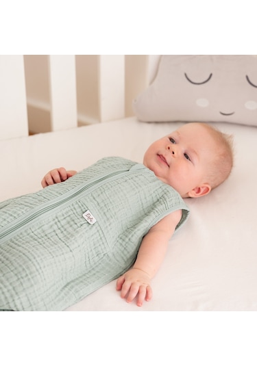 Owli Lovelayers 4 Kat Müslin Uyku Tulumu Mint Yeşili 001
