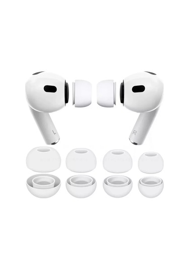 Maestro Store Airpods Uyumlu Pro İçin Kulak Uçları 4 Boyut: Xs, S, M, L 234627306 Beyaz
