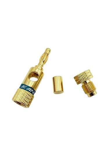 8pcs 4mm Muz Kafası Ses Hoparlör Kablo Soketi Hoparlör Hattı Amplifikatör Konnektör Hoparlör Terminal Altın Kaplama 8 Kırmızı