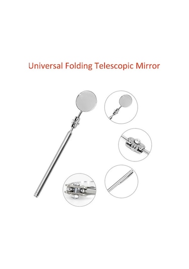 Novahub Evrensel Katlanabilir Otomobil Aynası - 30mm Çelik Kaynak Ve Şasi Kontrolü İçin Dayanıklı