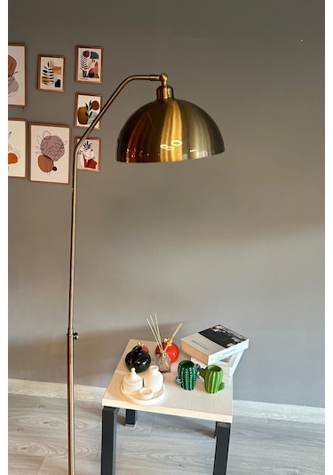 Dimmerli Işığı Ayarlanabilen Işığı Artırılıp Azaltılabilen Eskitme Hareketli Başlık Metal Lambader Eskitme