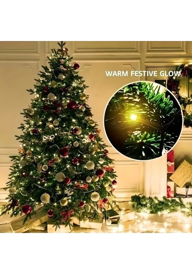 Trendooze 1 Adet Gaojunshop01 Led Noel Işığı 280 Led 8 Mod Ağaç İç Dış Dekorasyon