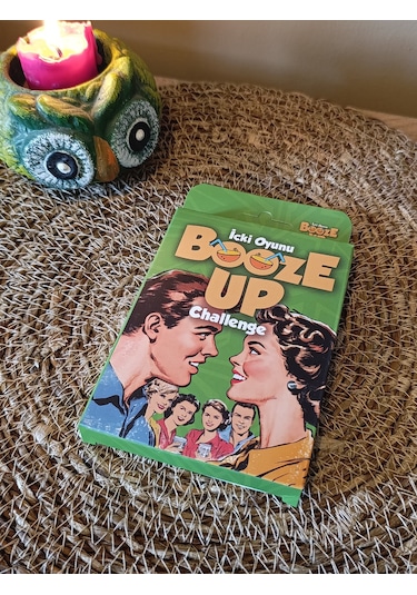Booze Up İçki Oyunu Challenge - Kese Hediyeli 50 Kart Eğlenceli Parti Oyunu