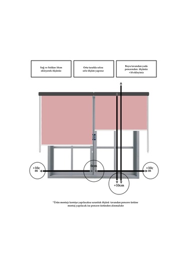 Br Perle Home Soft Pembe Rengi Düz Mekanize Stor Perde Yüksek Kalite Metropol Serisi Soft Pembe