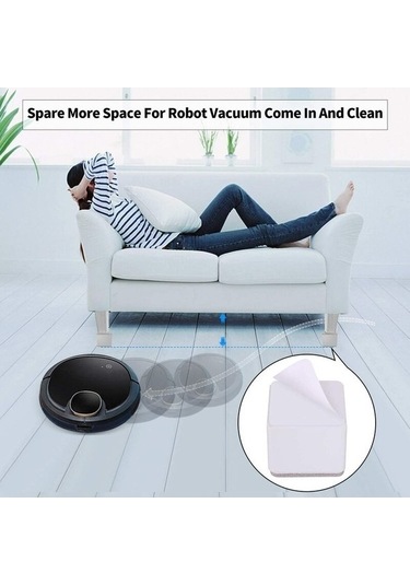 Flybuy Bosphorusboutique Yükseklik Artırıcı, Kare Beyaz, 6cm, 5cm, 5cm, Kanepe Ve Yatak İçin Kaldırabilir Mobilya Aksesuarı -