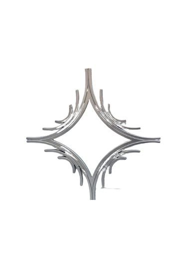 Ayna Cnc Model Mdf Kesim Modern Tarz Estetik Çizgi Parlak Gümüş