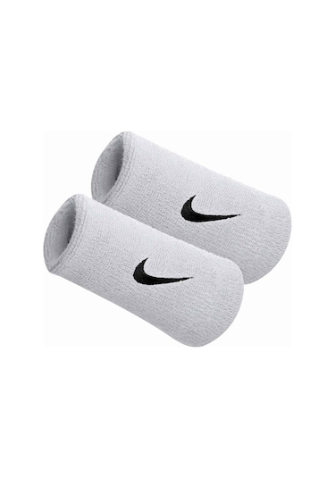 Nike Swoosh Double Wide Bileklik Beyaz