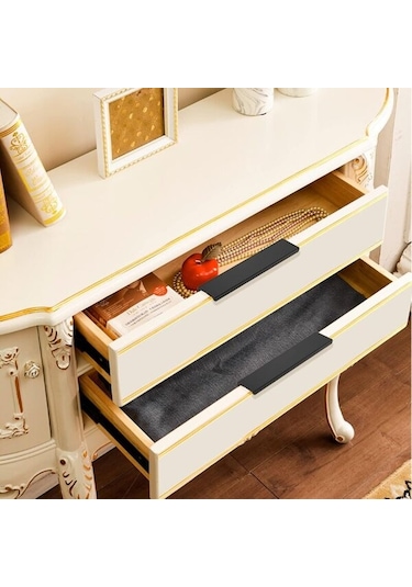 10 Adet Siyah Mutfak Kulpu, Görünmez Orta Yönlü Mobilya Kulpu, Alüminyum Kapı Tutacağı, Siyah Dolap Çekmece Kulpu 128 Mm/uzunluk 149 Mm