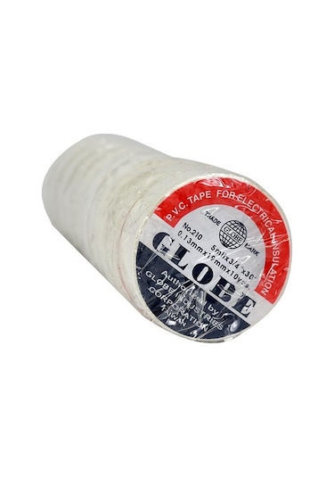 Globe Beyaz Renk Bant 10'lu Paket Elektrik Bandı