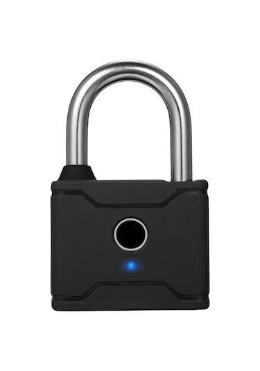 Hallow-t1006d Akıllı Parmak İzi Asma Kilit Şarj Edilebilir,siyah