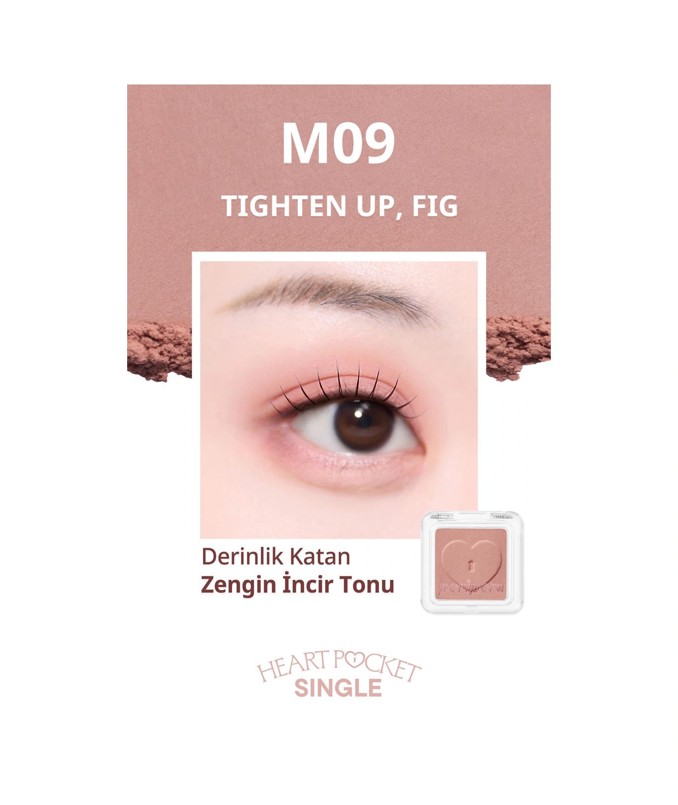 Peripera Heart Pocket Single M09 Tighten Up Fig M09 Tighten Up Fig