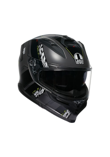 Agv K7 Mplk Kyber Motosiklet Kaskı Mat Gri - Neon Sarı