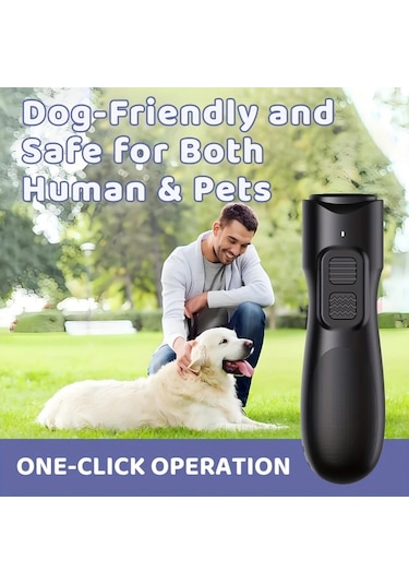 Willowhaven Siyah Mini Ses Dalgası Teknolojili Tek Tuşla Usb Şarjlı Köpek Havlama Kontrol Cihazı