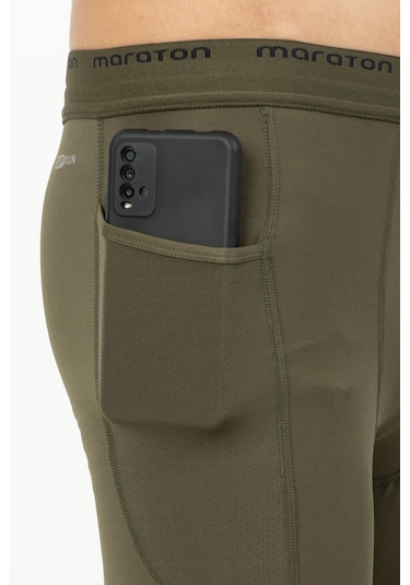 Maraton Active Slimfit Erkek Koşu Haki Tayt 21965-haki Haki