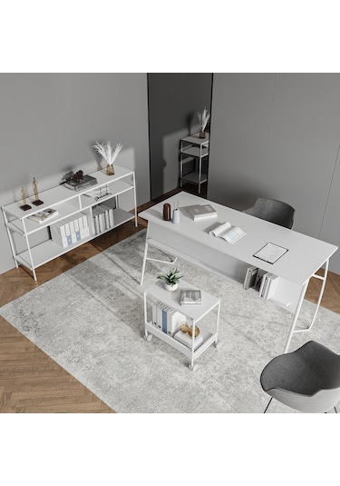 Lagomood Ella Ofis Takımı Beyaz