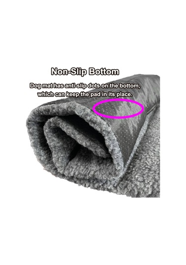 Geekyou Kedi Köpek Isı Verici Yorganı - Yumuşak Kuzu Tüyü, Kaymaz Altı, Ev Araba Kullanıma Uygun, Gri 100x70cm