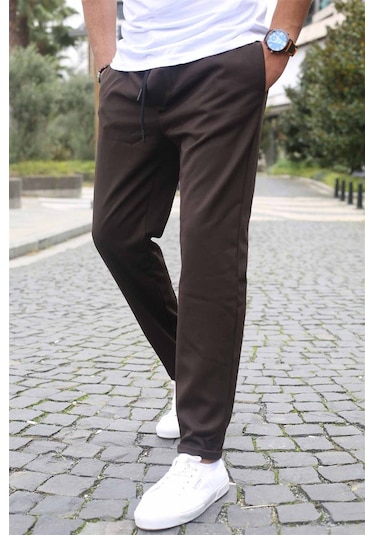 Madmext Kahverengi Basic Jogger Pantolon 5486-kahverengi Kahverengi
