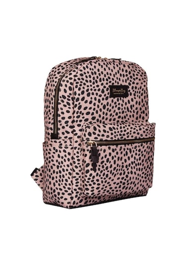 Bloominbag Leopard Love 13-14 İnç Laptop / Macbook Sırt Çantası Somon
