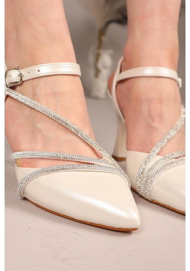 Kıvu Taş Biyeli Stiletto Sedef-8043 Sedef