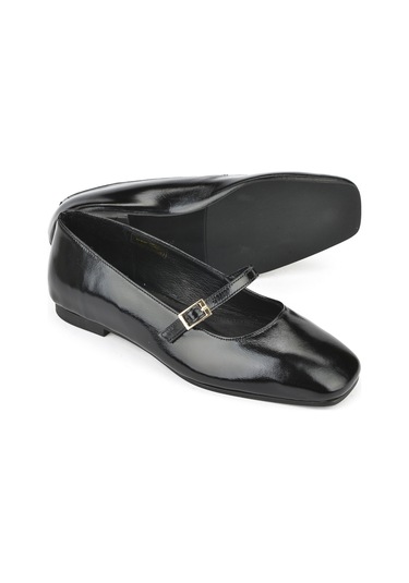 Ziya, Kadın Hakiki Deri Babet 1531054z3443 Siyah 1531054z3443 000 Siyah