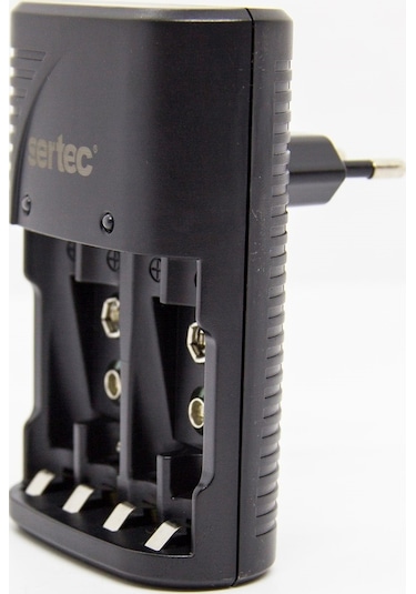 Sertec STC-9V Pil Şarj Cihazı + Varta 9V Şarjlı Pil 4'lü