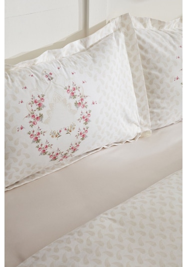 Karaca Home Sonya Pamuk Çift Kişilik Nevresim Takımı Yeşil