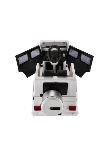 Babyhope 439 Akülü Jeep Araba Sedef Beyaz