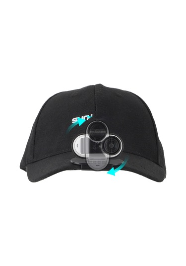 Sunnylıfe G3s-j867 Insta360 Go 3 S/go 3 Eylem Kamera Şapka Ağız Klip 360 Derece Rotasyon Şapka Montaj Klipsi