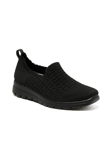 Sneaker Günlük Kadın 27 J42 K8 Fly Flot Cloth Shoe Black Siyah