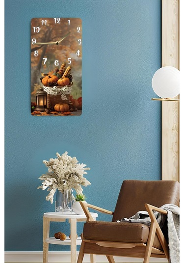 Dekorasyona Sıcaklık Katan Uv Baskı Mdf Tablo Saat 30x60 Cm Usd248 Ahşap Saat Usd248